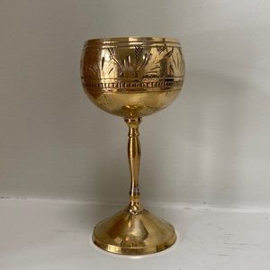 Brass goblet